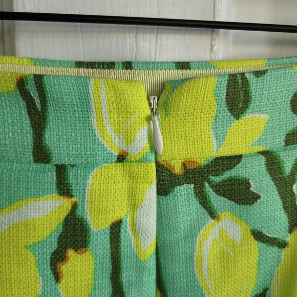 J.Crew Retro Style Floral Print Mini Skirt, Sz 2 - Picture 5 of 9